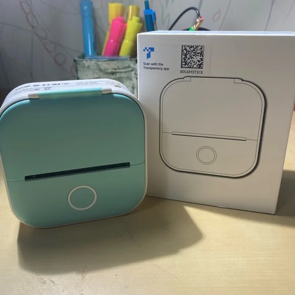 Portable Label Printer - Mint Green - Picture 1 of 2
